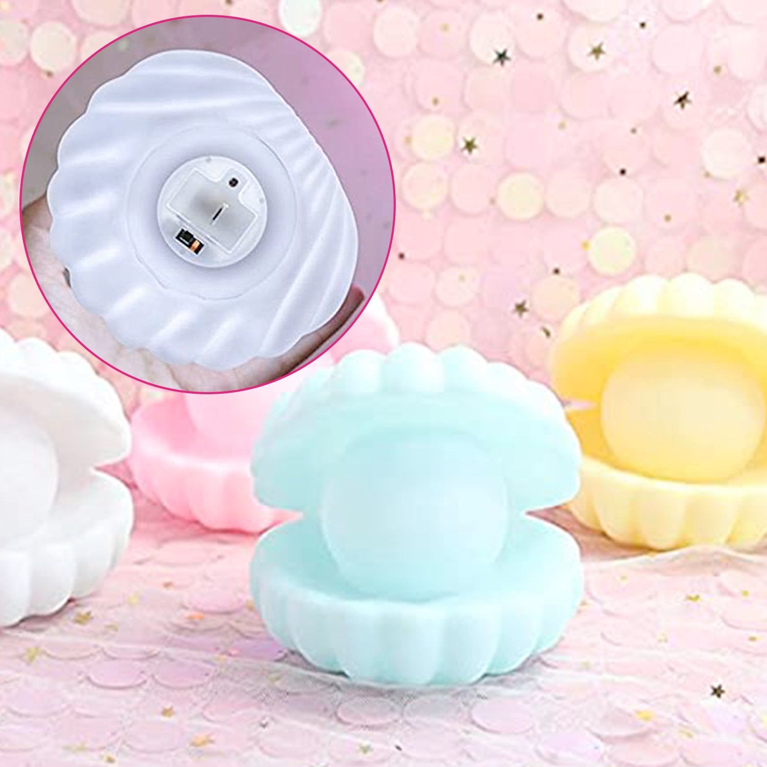 6621 Pearl Shell Night Lamp Decorate Desk Lights Nursery Toy Lamp Led Pearl Shell Night Lights For Bedroom & Home DeoDap 6621 Pearl Shell Night Lamp Decorate Desk Lights Nursery Toy Lamp Led Pearl Shell Night Lights For Bedroom & Home DeoDap